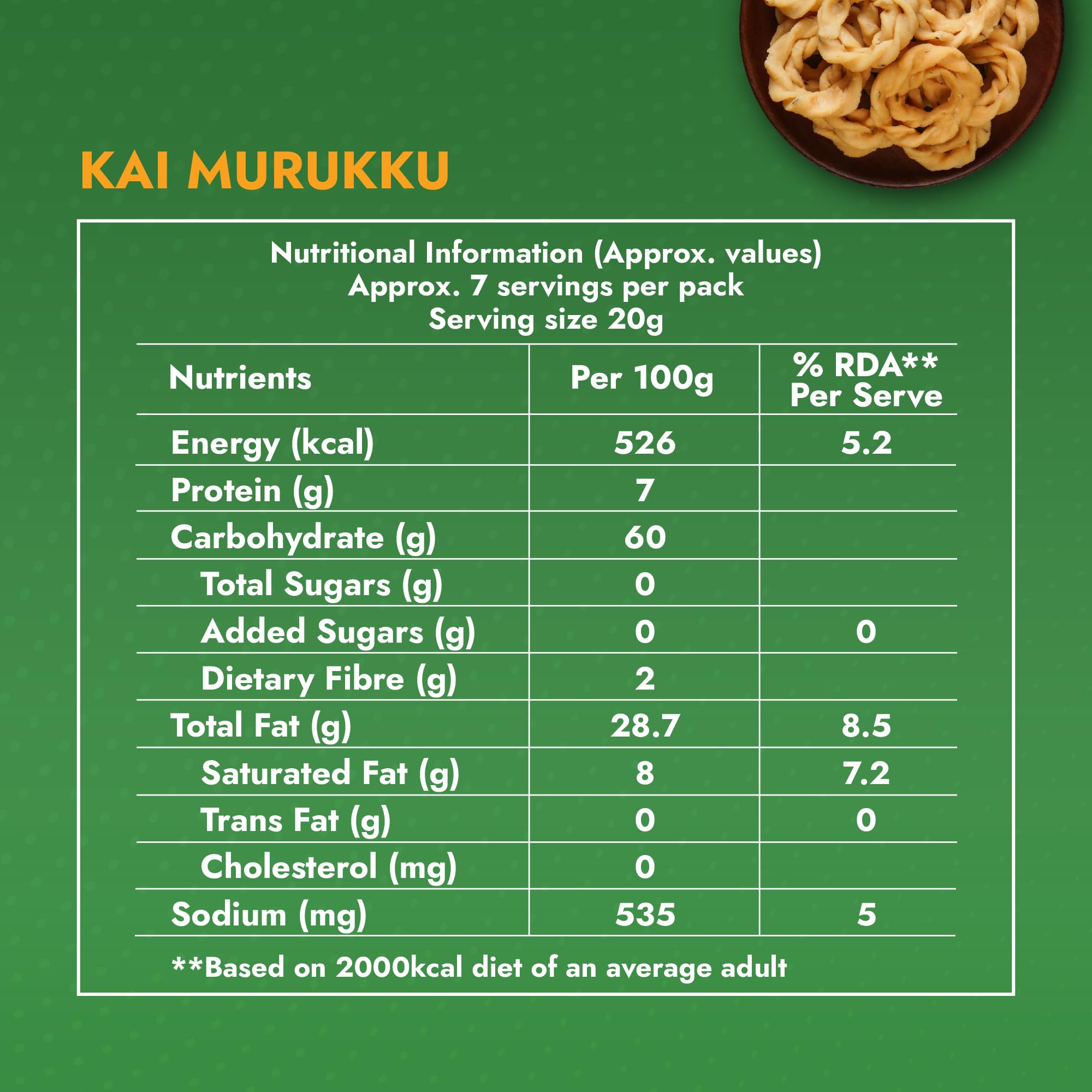 Sweet Karam Coffee Kai Murukku - Pack of 2 (150g each) | No Palm Oil & Preservatives | Authentic South Indian Hand-Twisted Chakli | Crunchy & Delicious Namkeen | Tea Time Snack | Festive Special 1