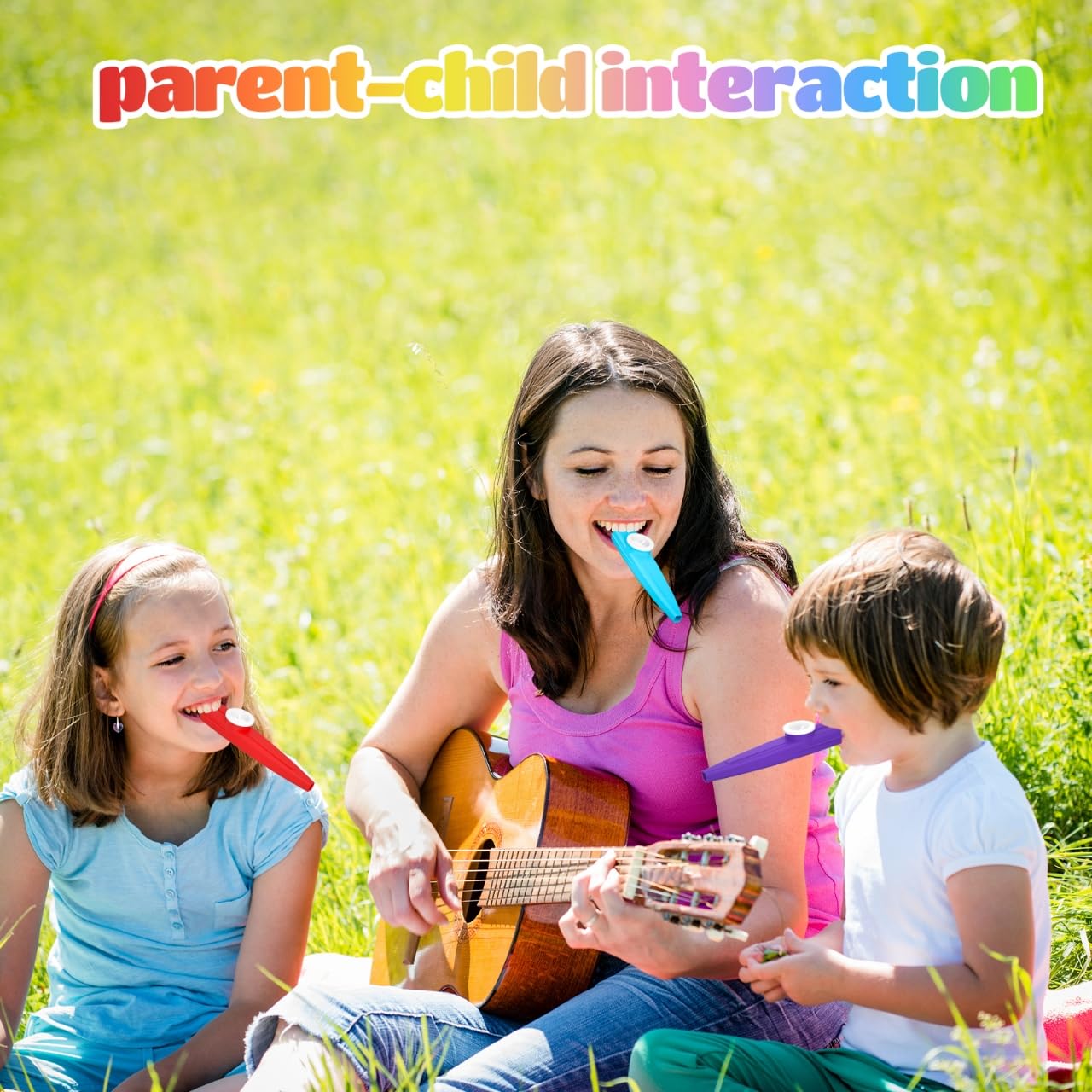Kazoos Musikinstrumente aus Kunststoff für Kinder, 8 Farben, 100 Stück, ideal für lustige Zusammenkünfte und als Geschenk, Partyzubehör, Geschenktütenfüller