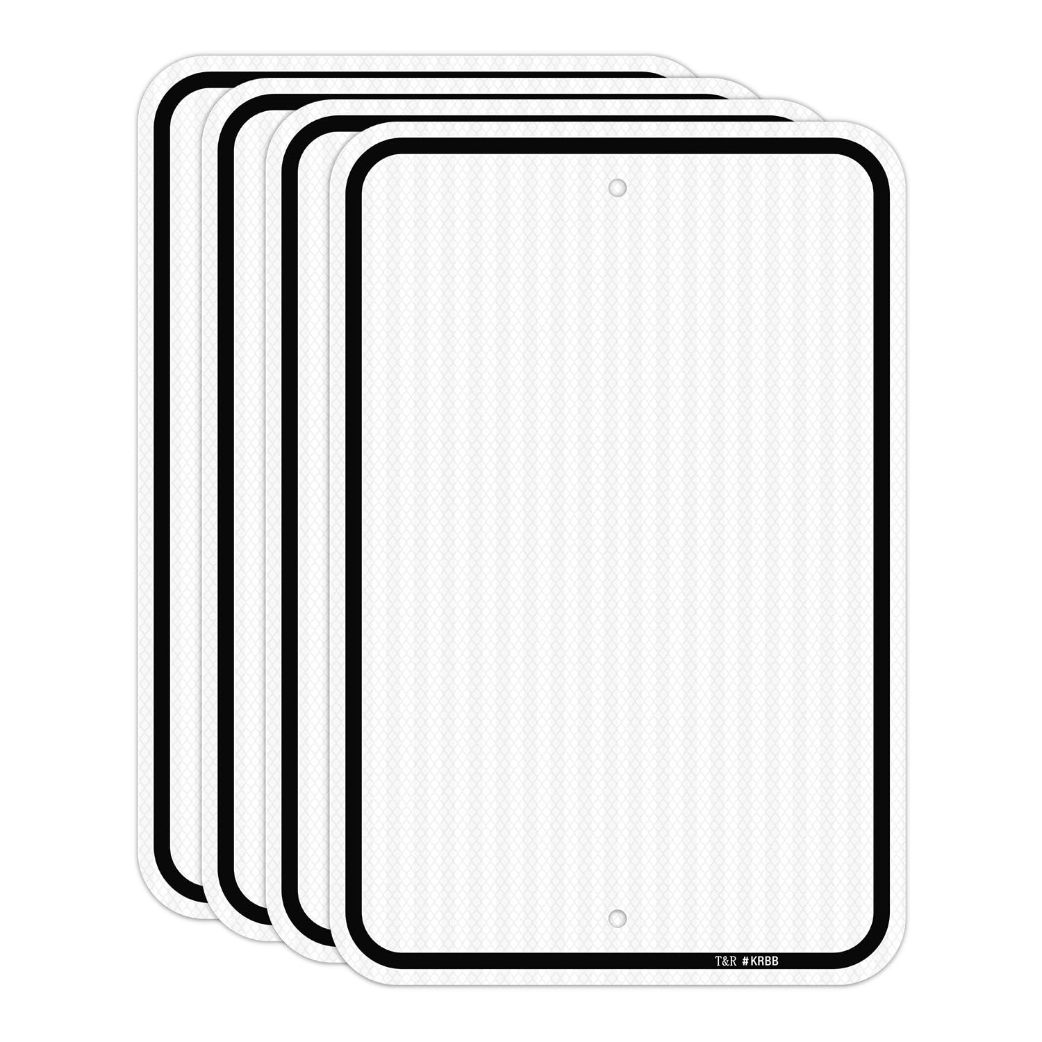 T&R "Caution" Blank Sign - 2 Pack - 14 x 10 Inches Rust Free .040 Aluminum Reflective - UV Protected, Waterproof, Weatherproof and Fade Resistant - 6 Pre-drilled Holes — Amazon image 15