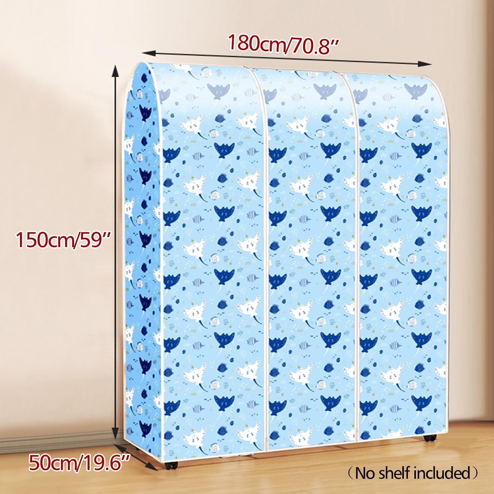 YEQING Copriabiti da Armadio, Custodie per Abiti, Borse Lavabili per Appendere i Vestiti per la Maggior Parte degli Attaccapanni(180x50x150cm)