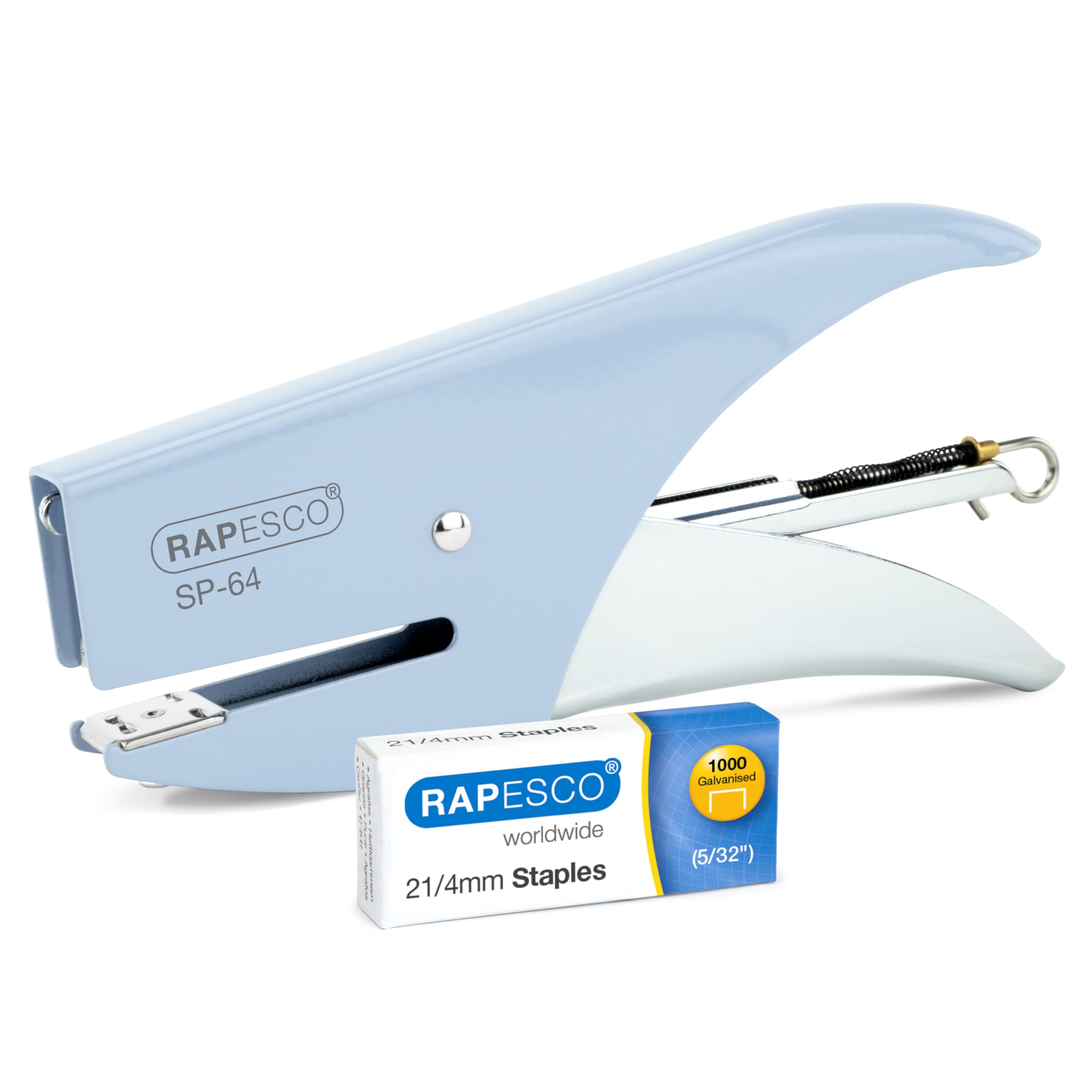 Rapesco 1376 SP-64 Stapling Plier and 1000 Staples, 12 Sheet Capacity