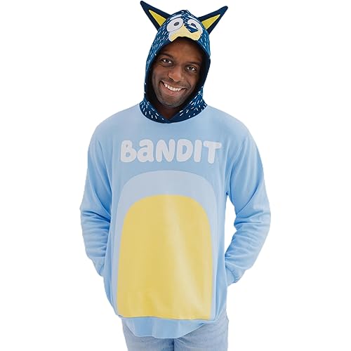 Bluey Bingo Dad Mom Fleece Matching Family Cosplay Pullover Hoodie Infant to Little Kid