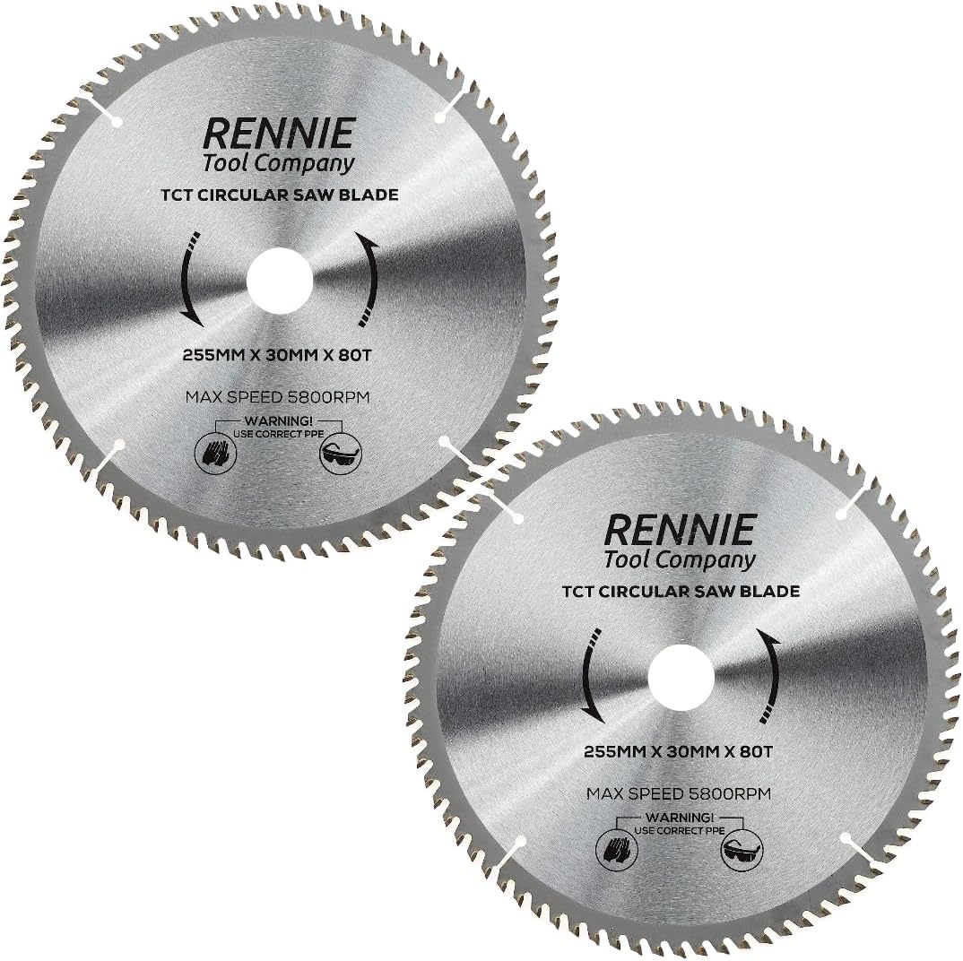 neilsen CT2521 254 mm 40/60 Teeth TCT Circular Saw Blades Silver