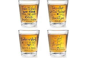Commemorate Love with Personalized Shot Glasses for Weddings