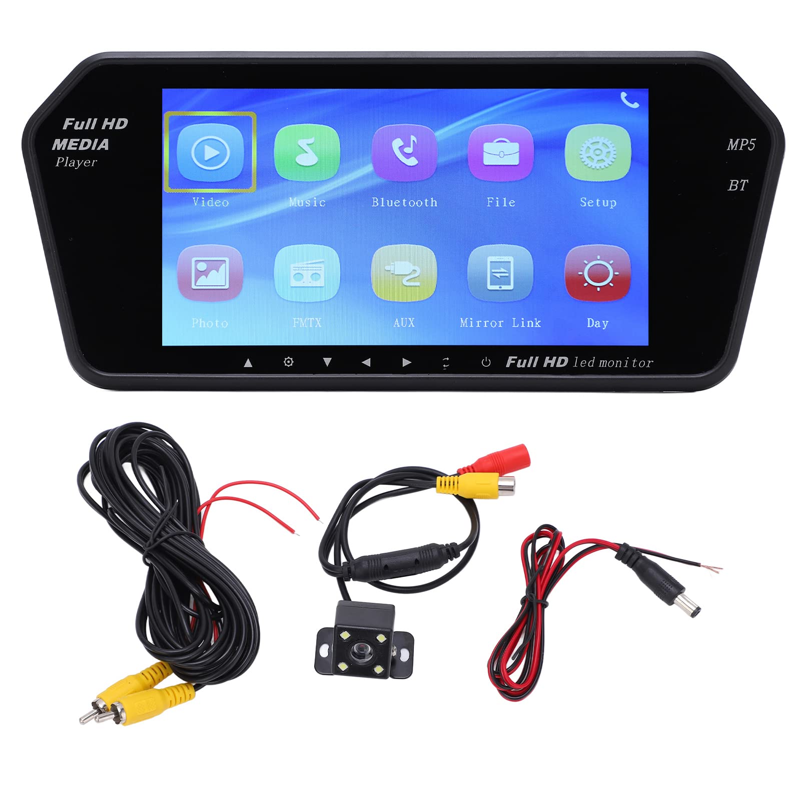 Buy Reversing Monitor, 7in Car Backup Camera Monitor Bluetooth Rear
