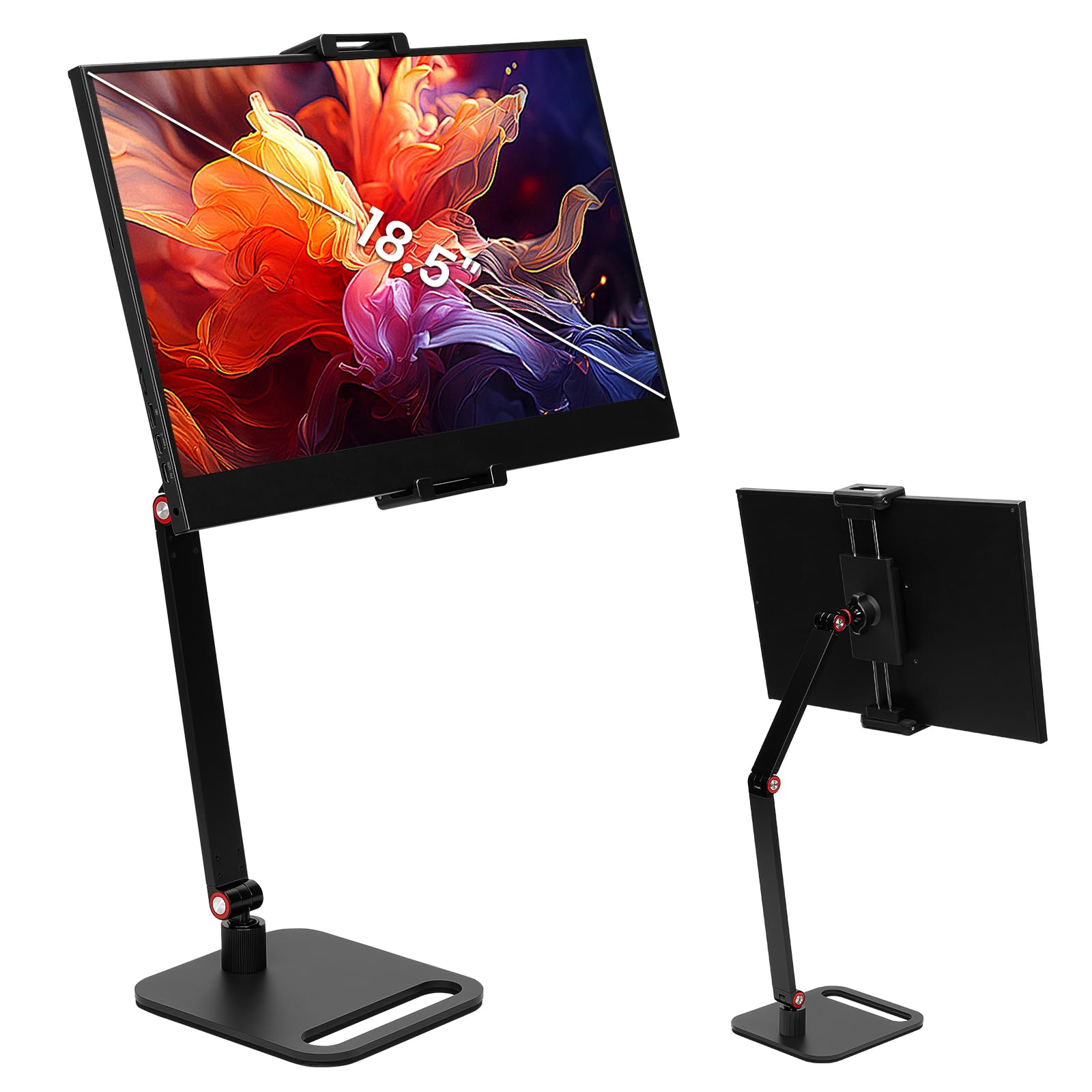 Polbecky for iPad Tablet Stand Holder for Desk 4 7-12 9 Inch Portable Monitor Stand Holder for 6-17