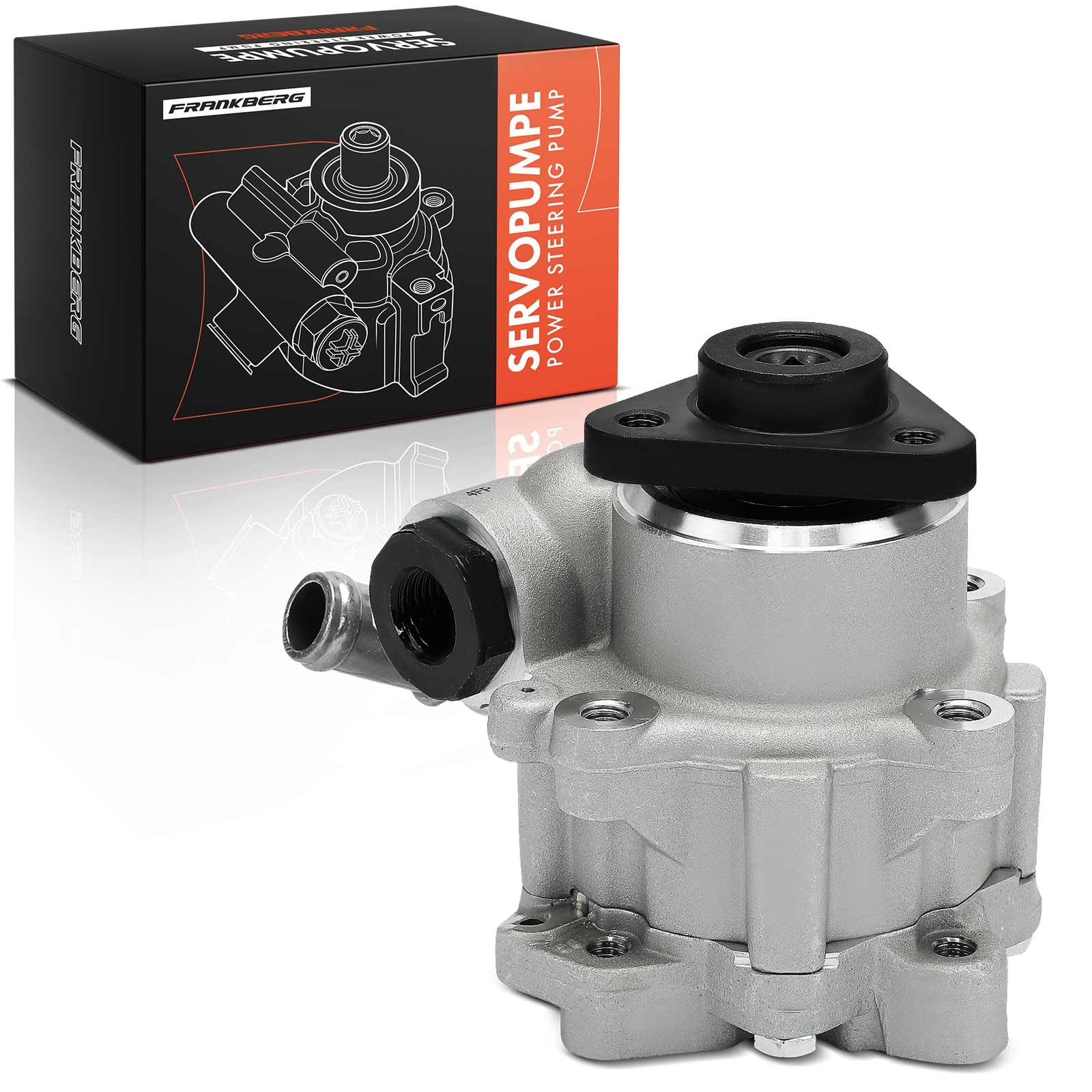 Frankberg 1x Pompe de Direction assistée Compatible avec A4 800 2.5L 2000-2004 A4 8EC 2.7L 3.0L 2004-2008 A4 Avant 800000 2.5L 2001-2004 A4 Avant 8ED 2.5L-3.0L 2004-2008 Remplacer# 8E0145155T