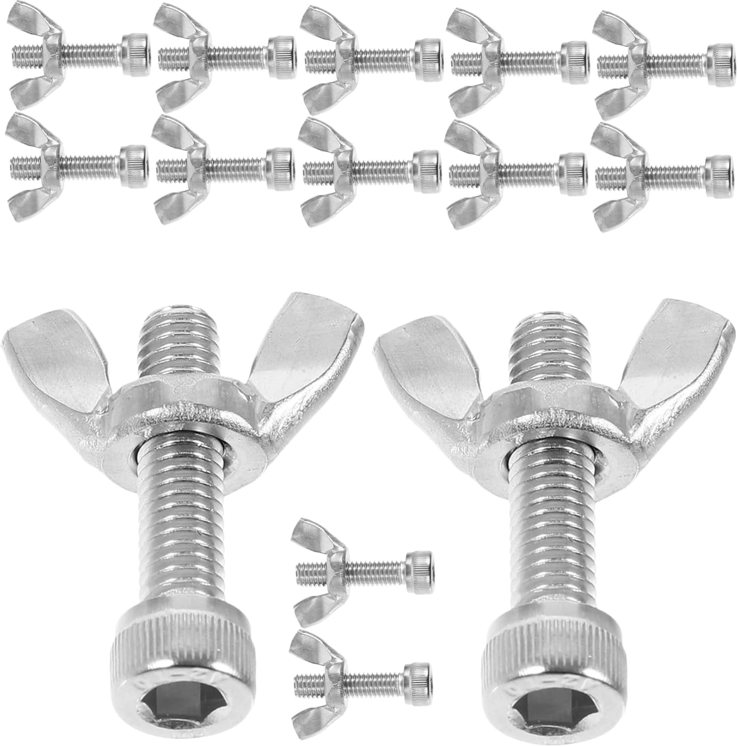 VILLFUL 14pcs Pottery Wheel Bat Pins Stainless Steel Bat Pin Replacement Butterfly Wing Head Design Easy Installation