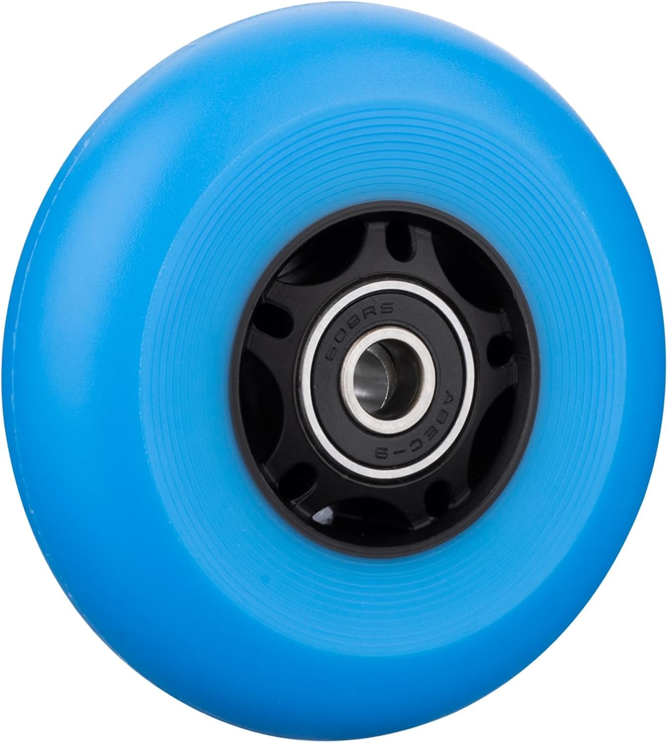 Inline Skate Replacement Wheels 85A Outdoor Asphalt Formula Roller Blades with Bearings ABEC-9 & Floating Spacers Wheels Indoor Roller Blades Wheels 8-Pack (Blue, 72MM)