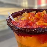 Vista 7 de Sapo's Miches Chamoy Rim Rimming Pasta salsa de caramelo para bebidas, Micheladas, fruta, 8 onzas (fresa)