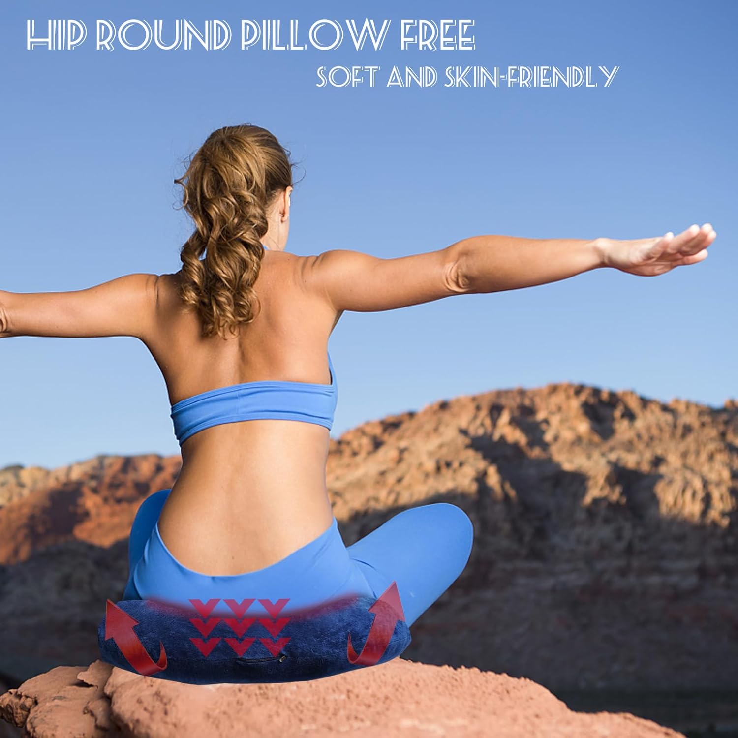 S-Snail-OO BBL Pillow After Surgery for Butt Sleeping, 26×22" Brazilian Butt Lift Recovery Post Surgery Sitting Driving Donut Pillow, Adjustable Soft Donut Pillow for Foam Seat Support Hip Cushion