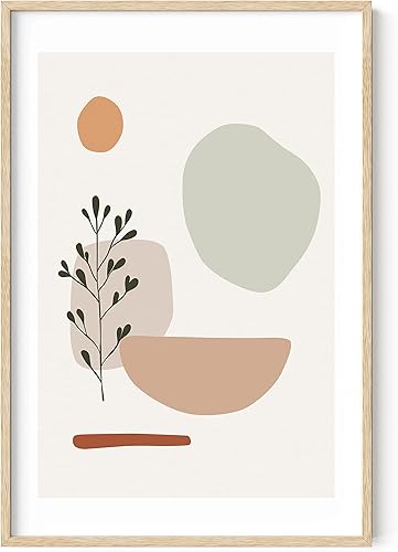 Miniatura 1 de HAUS AND HUES Arte para pared de mediados de siglo, impresiones modernas, arte de pared y póster minimalista, arte para pared neutro, impresiones de