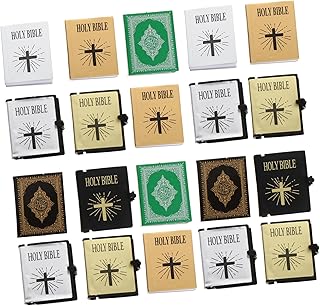 CIYODO 24 Peças Casa De Boneca Livro Mini Livro Mini Livro Para Bonecas Imitação De Livros Decoração Mini Bolso Notebook Decoração Doméstica Livros Em Miniatura Mini Decoração De Casa