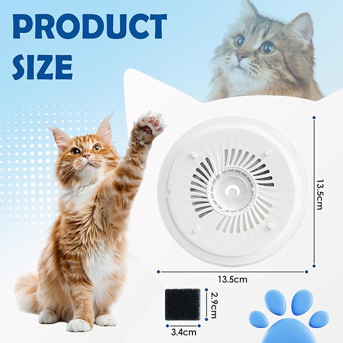 16 PCS Filtro para Fuente de Agua para Gatos, Compatible con Eversweet miniatura 2