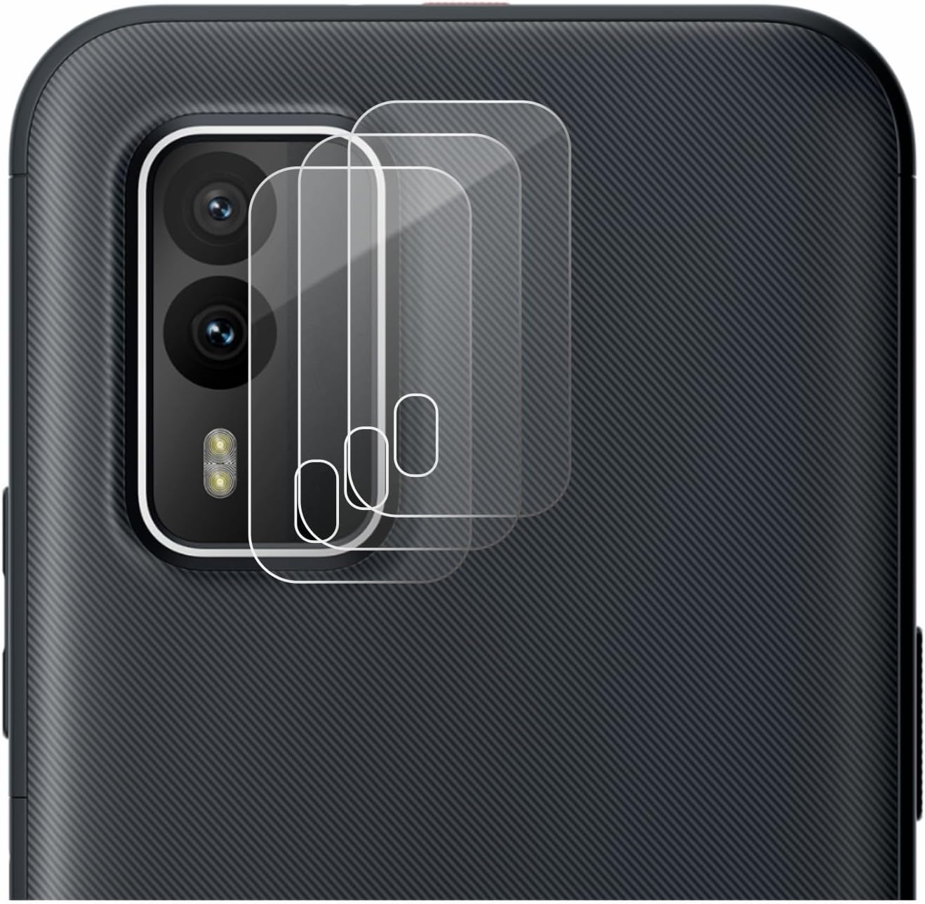 brotect Glass Screen Protector Film Compatible with Nokia XR21 (ONLY Camera) (3 Pack) - Glass-Foil 9H Protection [Scratch Resistant, High Clarity]