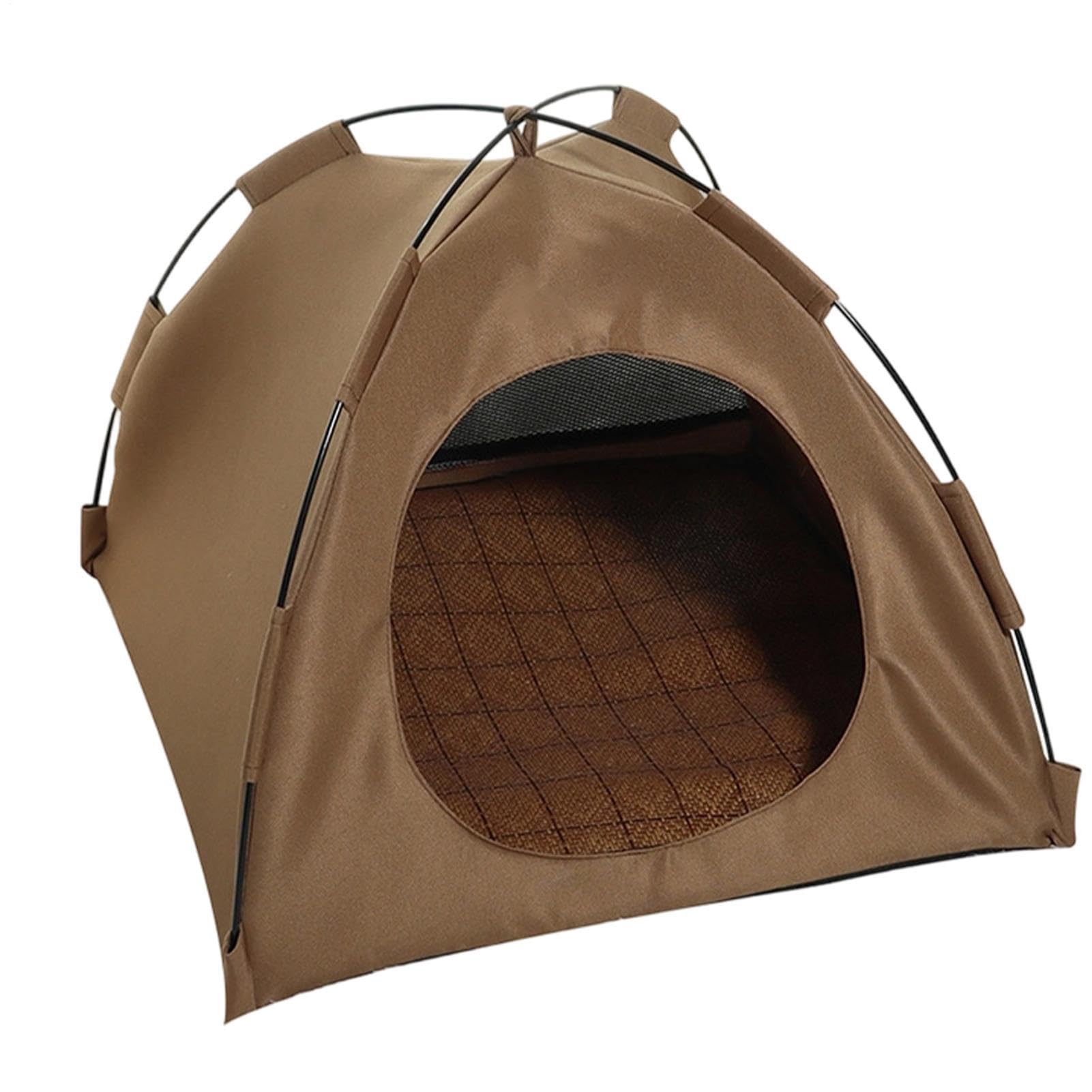 Cama cueva para gatitos plegable y portátil de interior para el verano