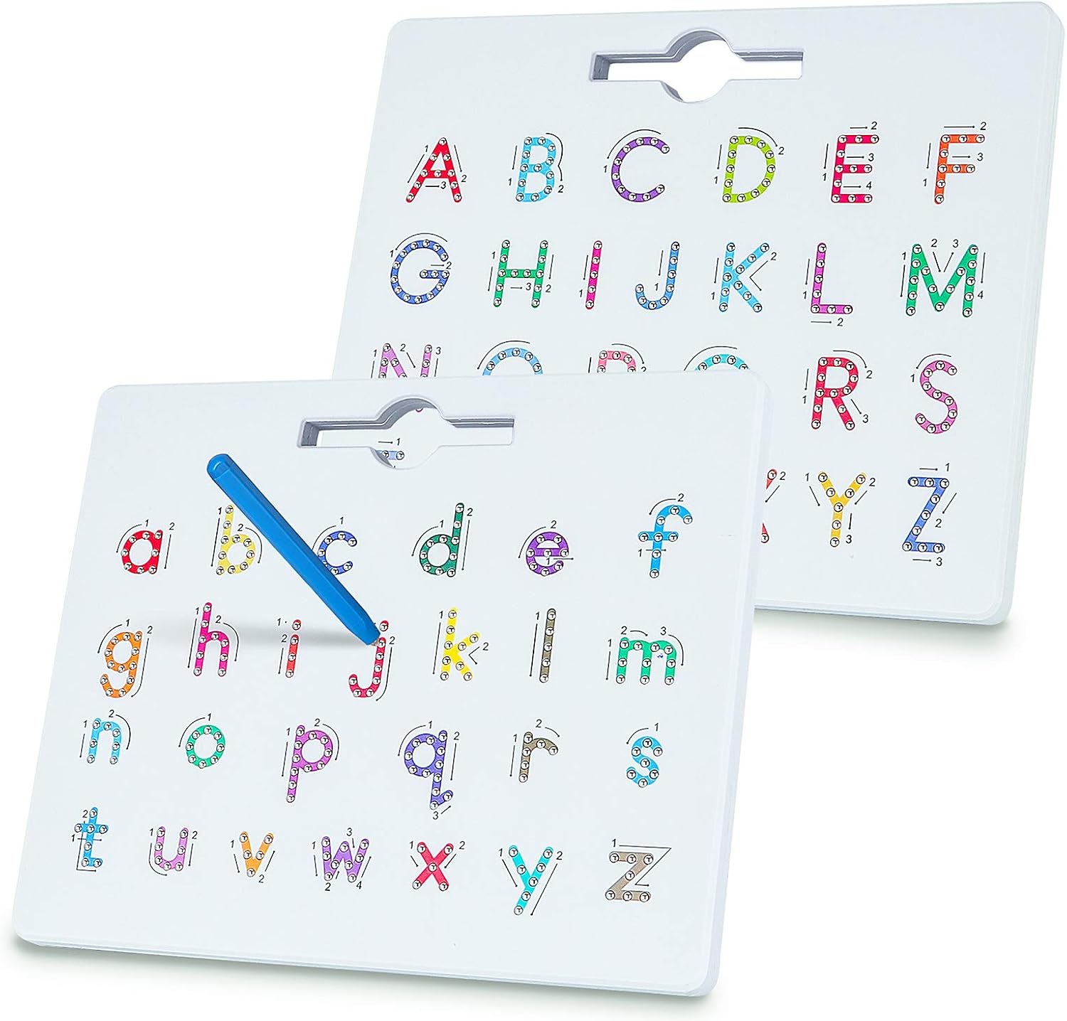 BMAG Magnetic Alphabet Letter Tracing Board, ABC Double-Sided Letter Drawing Board , Read Write Preschool Learning Board Gift for Kids Children Boys Girls