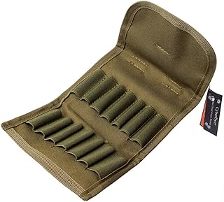 CyberDyer Molle EDC Rifle Ammo Bag Utility Hunting Rifle Magazine Pouch 14 Rifle Shells Cartridge Carrier Case - CyberDyer
