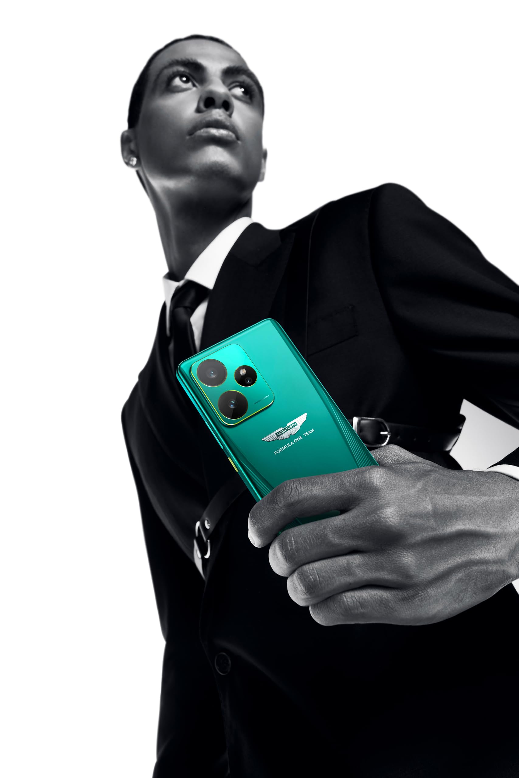 realme Smartfon GT7 5G, 16 + 512 GB, Aston Martin Green, bateria 7000 mAh, ładowanie 120 W, procesor Dimensity 9400, aparat IMX906, AI Planner (ograniczone zapasy)