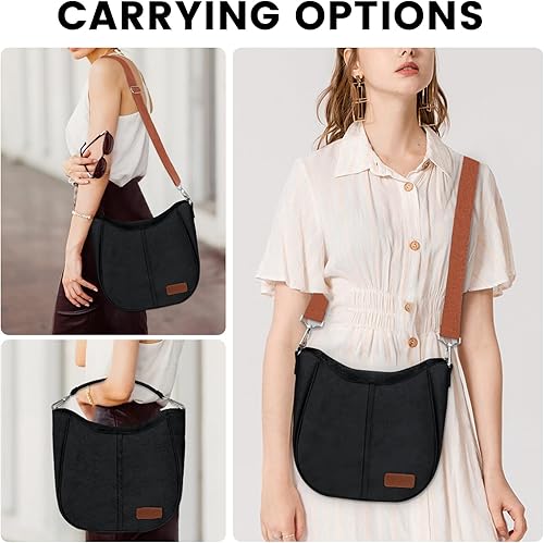 Miniatura 6 de Joymee - Lonchera grande para mujer, con aislamiento y correa ajustable para hombro, bolsa de mano para el trabajo, oficina, pícnic y viajes