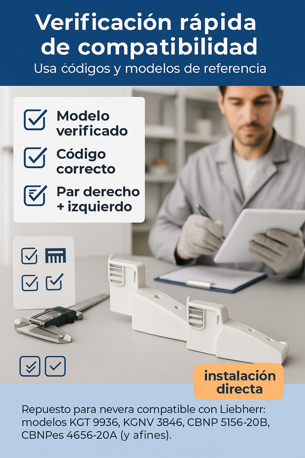 RECAMBIOS DREYMA Soporte Baldas Frigorifico Derecho Izquierdo Compatible con Liebherr 115x61x37mm Blanco Fijacion Estante Botellas K4260 7430208 7433698 7426776 7426772 7433698 Lateral Robusto HD