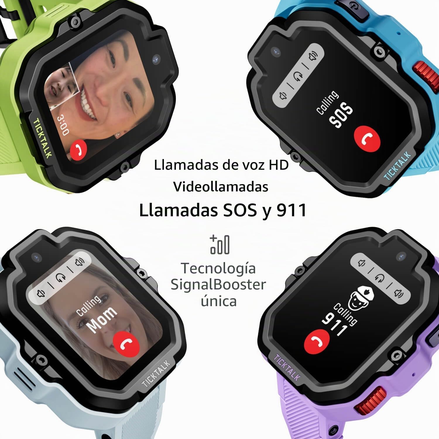 TickTalk5 - Reloj inteligente con rastreo GPS, videollamadas, SOS y controles parentales | Reloj con música gratis, mensajes de texto y llamadas