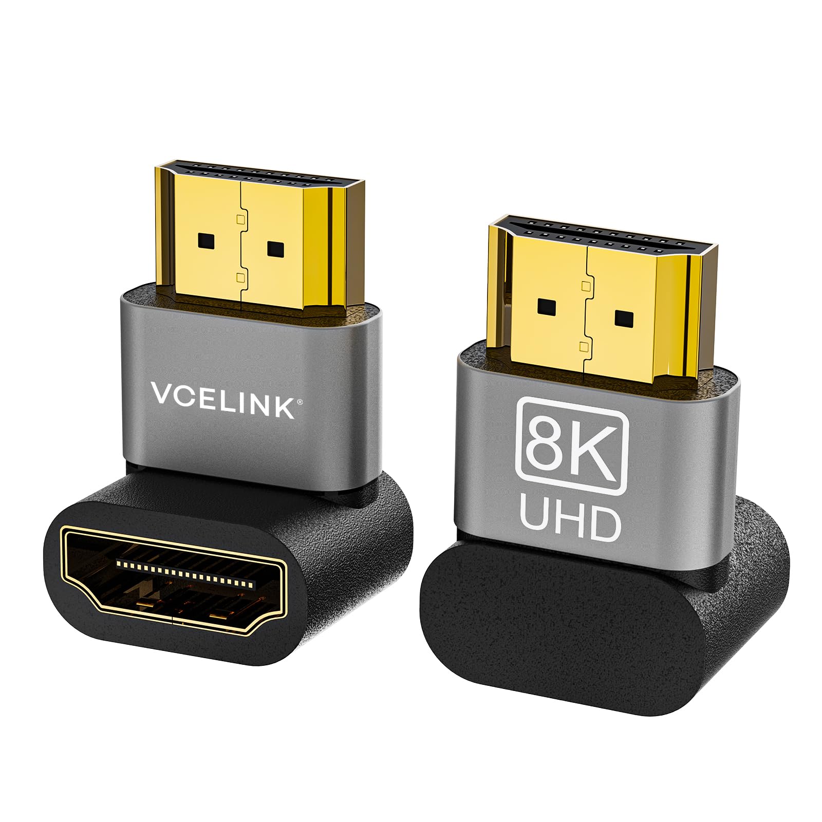 Amazon.com: VCELINK 8K HDMI 2.1 90 Degree Adapter, 48Gbps UHD Up