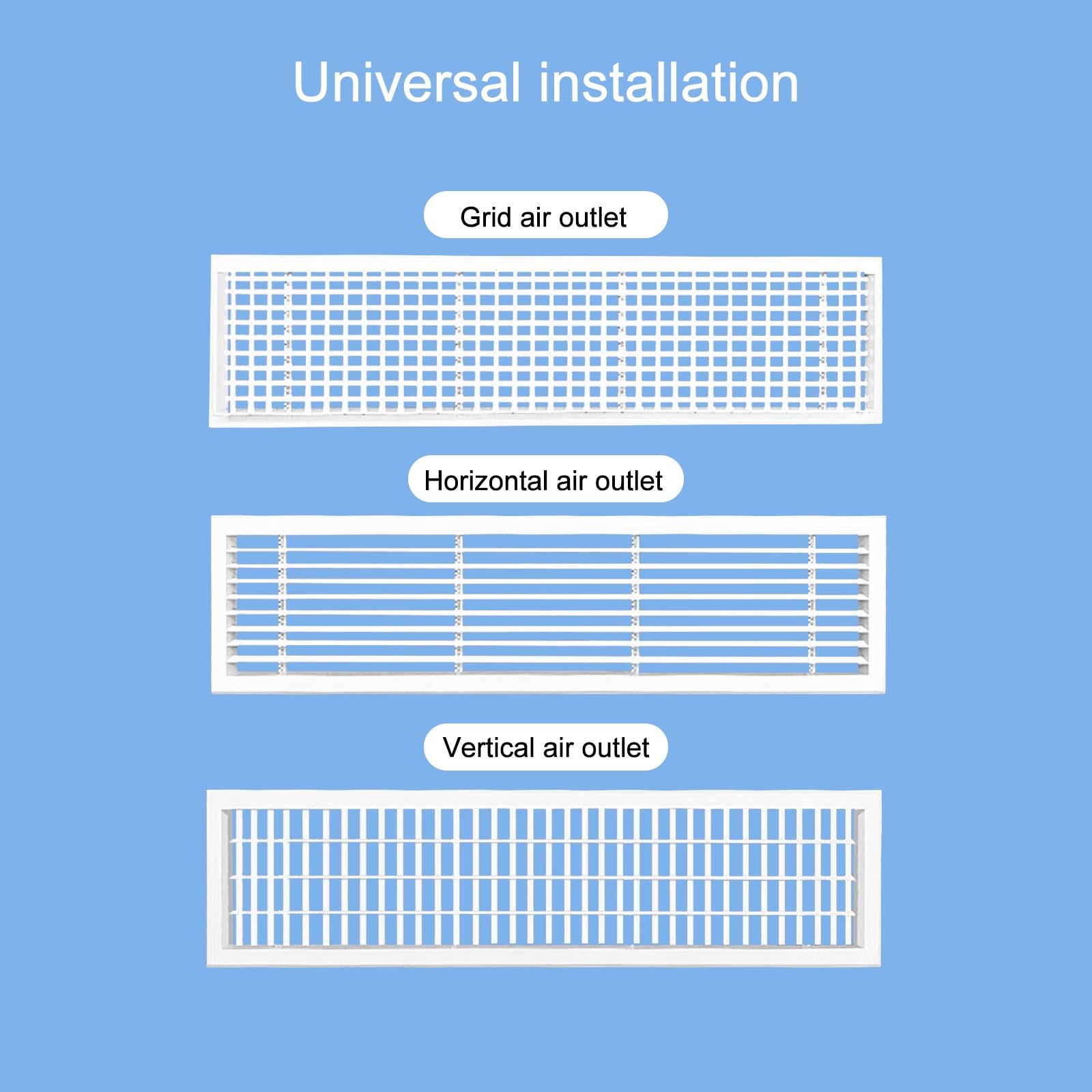 Deflettore centrale di sfiato del condizionatore d'aria, reindirizzatore del flusso d'aria microporoso in ABS per prese d'aria a soffitto, migliora la distribuzione dell'aria e il comfort