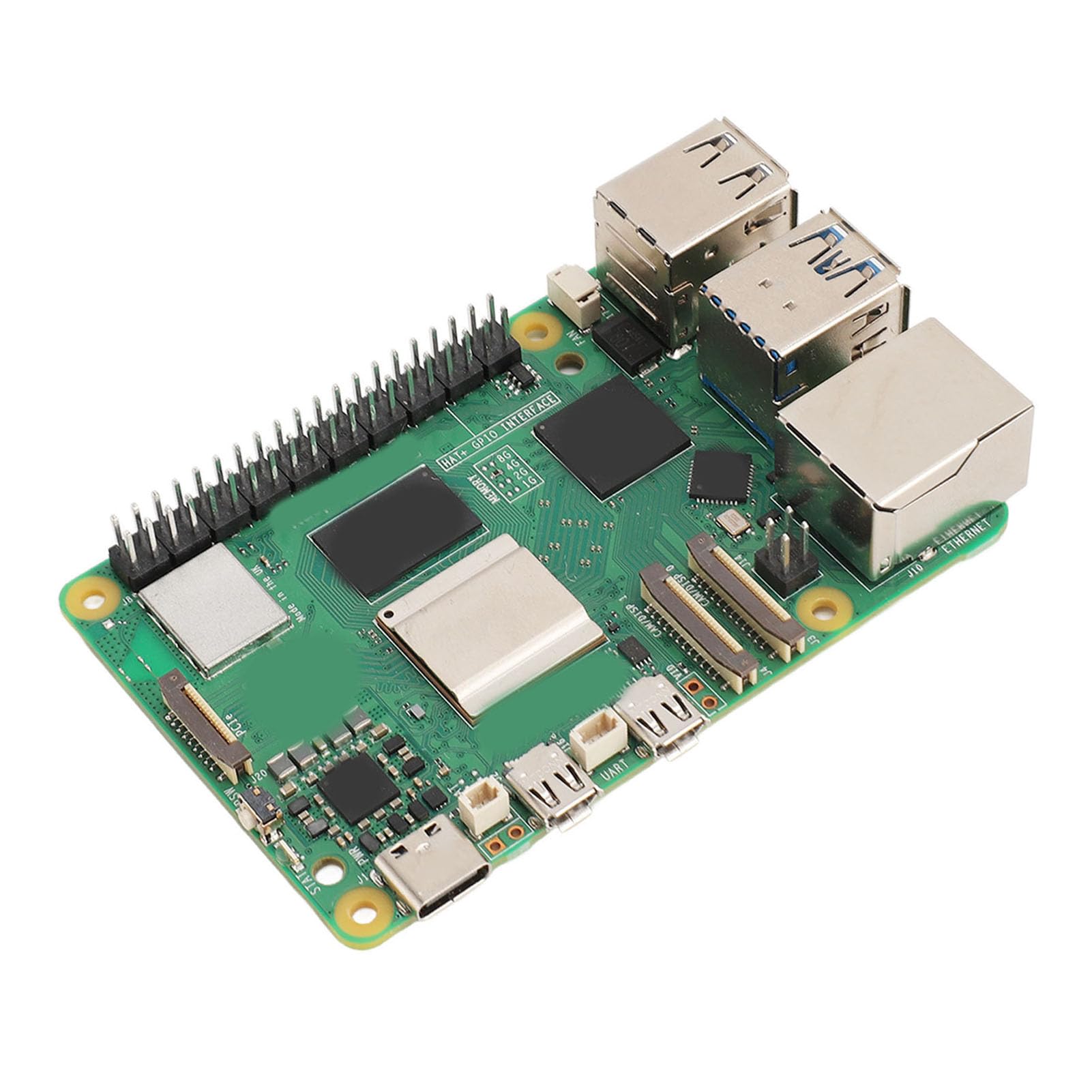 Cryfokt Komputer Jednopłytkowy 5, Czterordzeniowy 64-bitowy Procesor Arm Cortex A76 2,4 GHz, 4 GB Pamięci LPDDR4X RAM, Dwa Złącza 4Kp60, Gigabit Ethernet, Dwuzakresowe WiFi Bluetooth 5.0 (8GB)