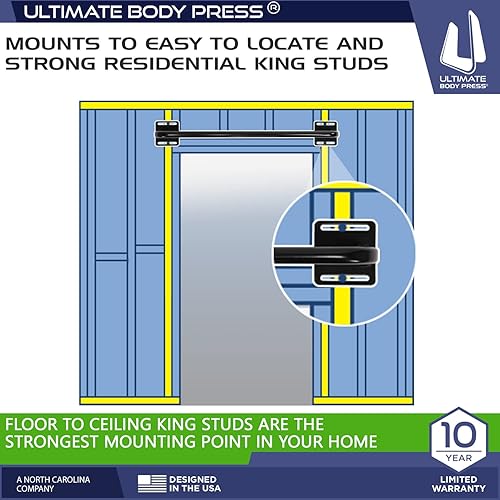 Miniatura 3 de Ultimate Body Press Barra de dominadas de puerta montada en la pared