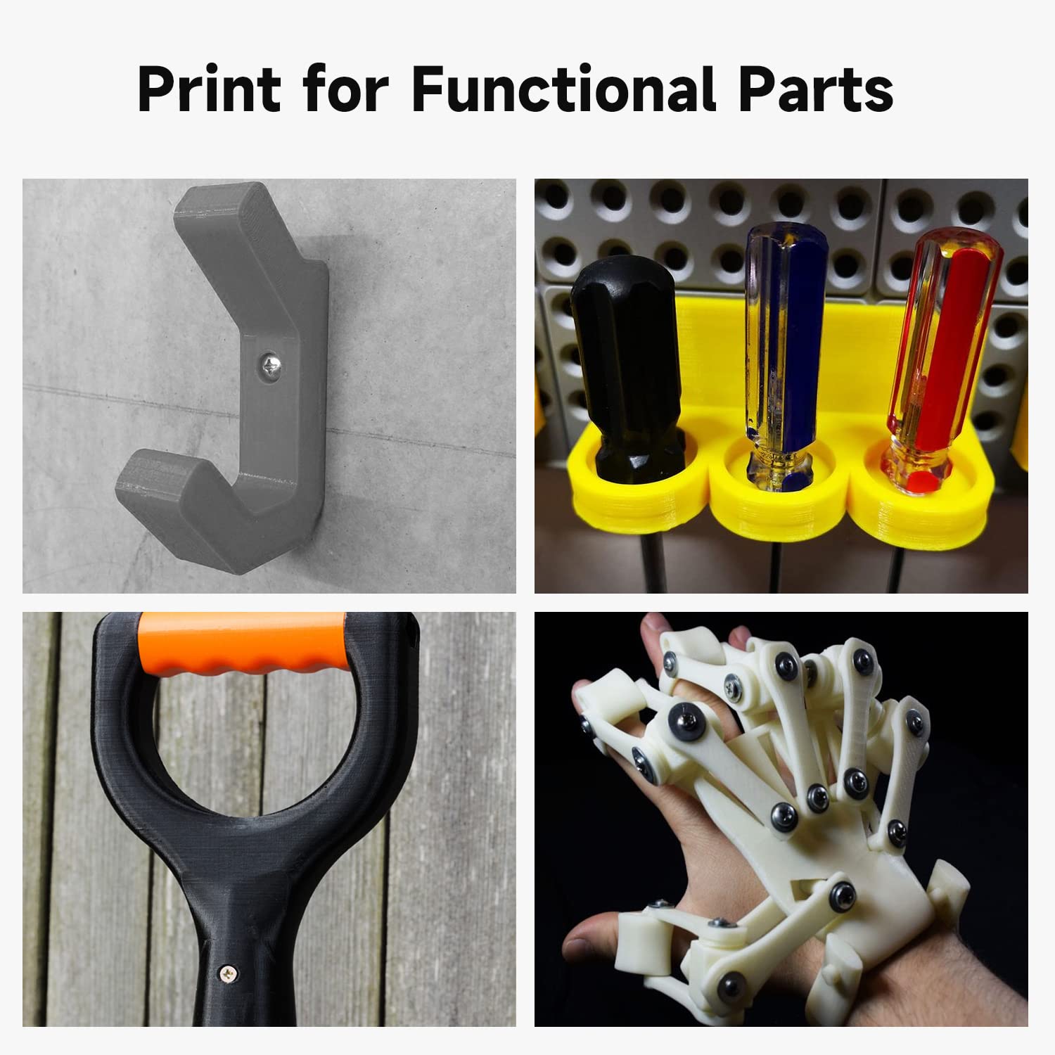 GratKit Filament PLA Plus 1,75 mm, filament do drukarki 3D, +/-0,03 mm, 1 kg, PLA+, czarny