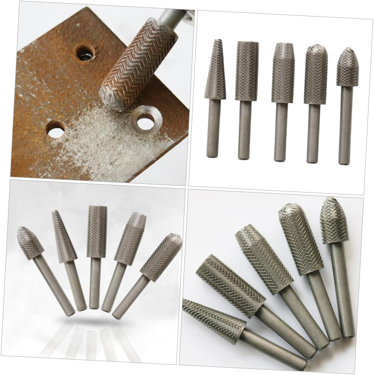 Electric Rotary Steel File Set Grinding Cutter Tool for Wood Carving
