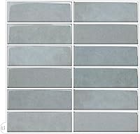 Vista 9 de Protector contra salpicaduras despegable y adhesivo para cocina, nueva actualización de 12" x 12" grande premium para cocina, azulejo tipo metro