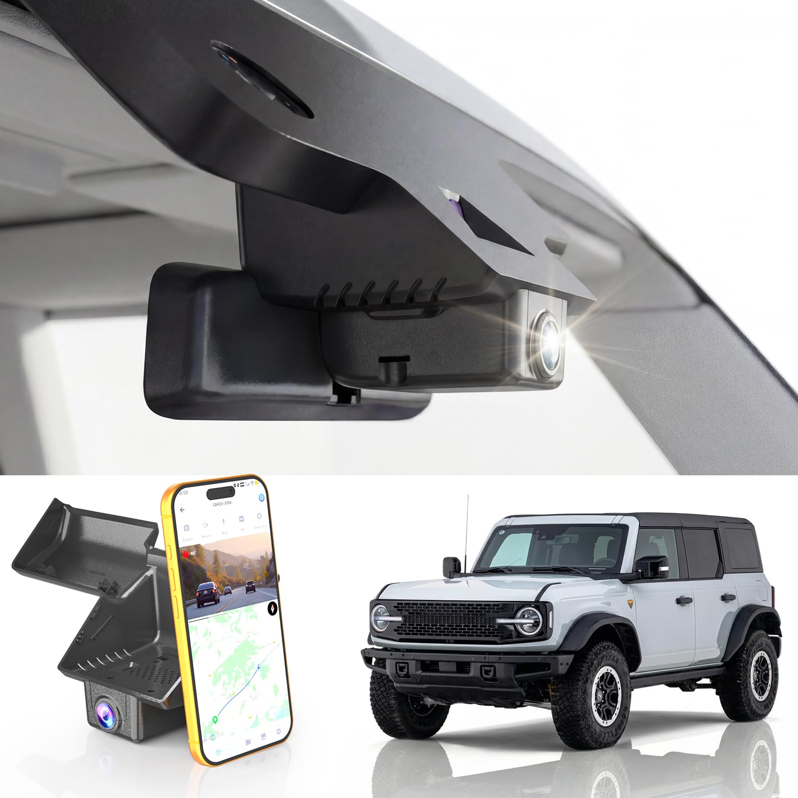 Photo 1 of GATGIT Front 4K Dash Cam Fit for Ford Bronco 2025-2026(Model B) OEM Look