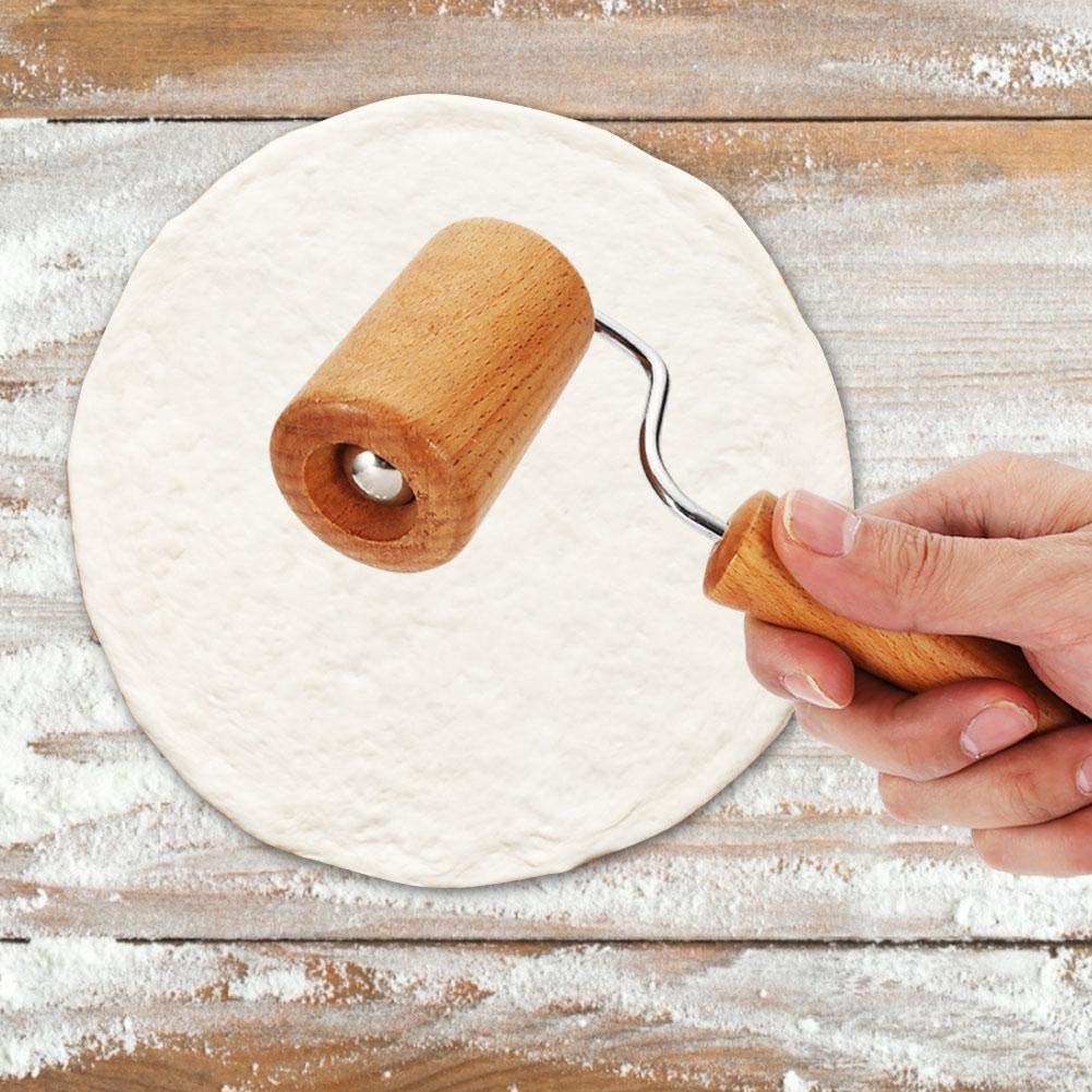 Houten Roller Pizza Roller, Mini Deegroller Pizza Deeg Roller Pizza Bakker Roller Gebak Deegroller, Noedels Fondant voor Eiertaart voor Roll Cookies(Style 4 Houten Roller Pizza Roller, Mini Deegroller Pizza Deeg Roller Pizza Bakker Roller Gebak Deegroller, Noedels Fondant voor Eiertaart voor Roll Cookies(Style 4