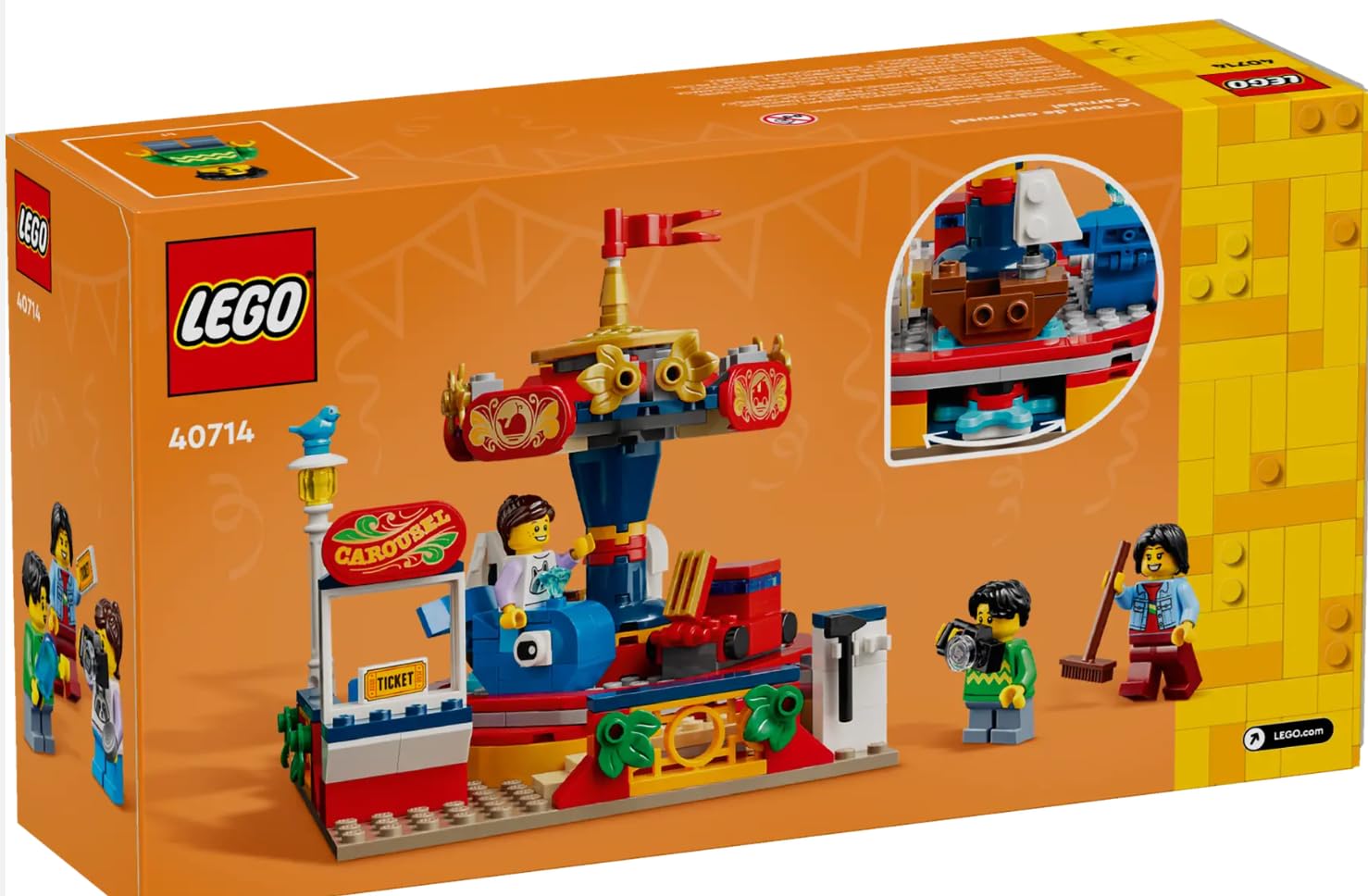 LEGO 40714 Carousel Ride 2024 Toy Building Set 8+ 232 Pieces, Mehrfarbig - Image 3