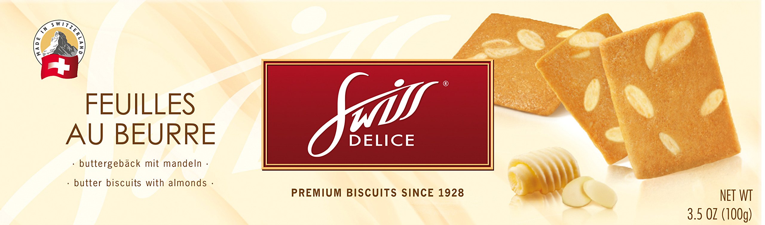Swiss Delice Feuilles De Beurre - Pack of 2 (Made in Switzerland)