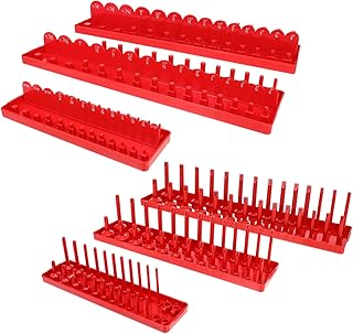 Totority 1 Conjunto De Suporte De Soquete Soquetes Métricos Organizadores De Soquete Para Caixas De Ferramentas Inserção De Chave De Soquete Organizador De Soquete Rack De Soquete