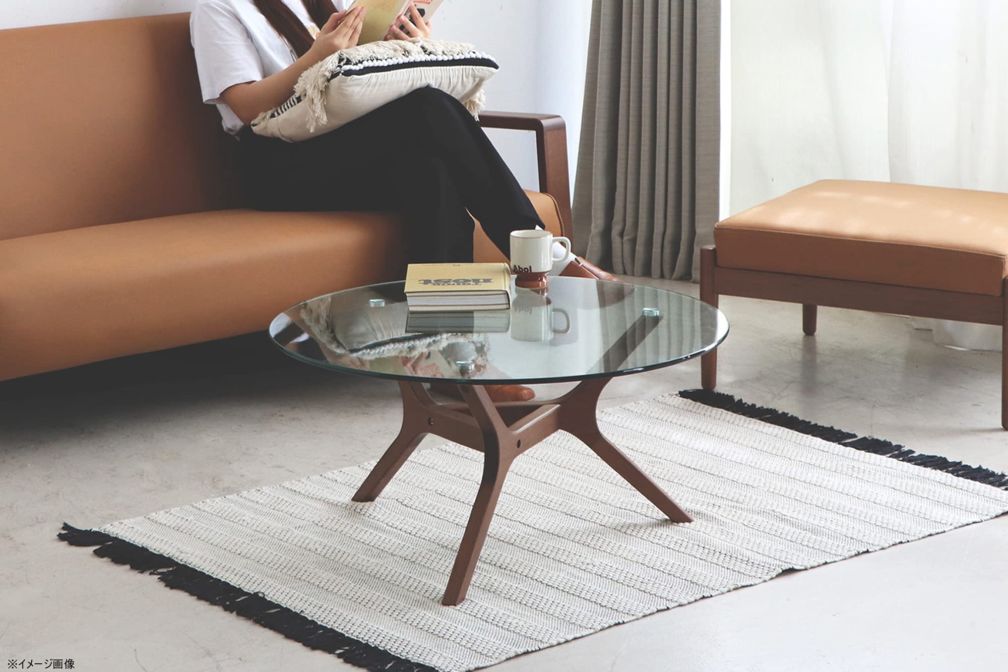 馬台座ガラステーブル 馬台座ガラステーブル