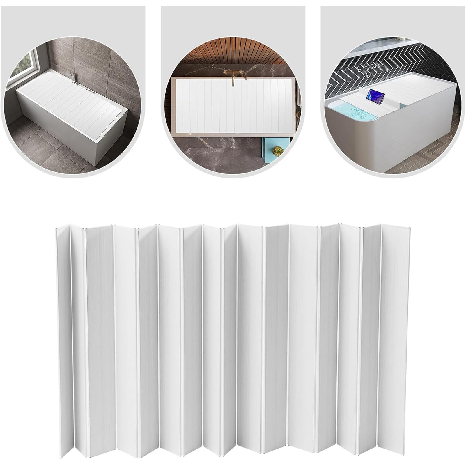 Vassoio da Vasca Pieghevole di Alta qualità con Coperchio, Contenitore da Bagno Spa per Lettura e Relax (70 cm x 158 cm), migliora la Tua Esperienza Spa a casa.