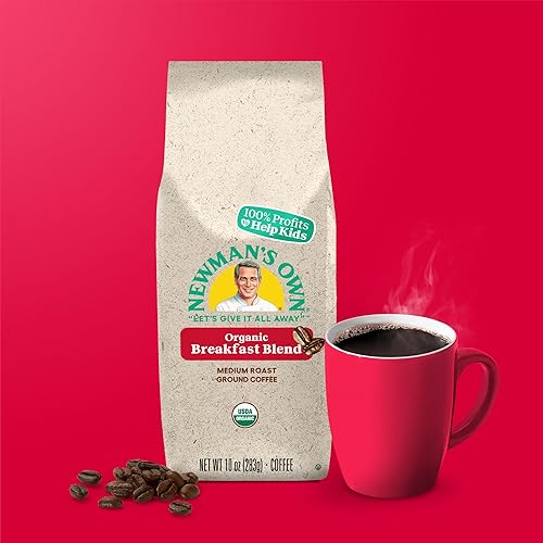 Miniatura 5 de Newman's Own Organics Newman's Breakfast Blend, café molido, tostado medio, bolsa de 10 onzas