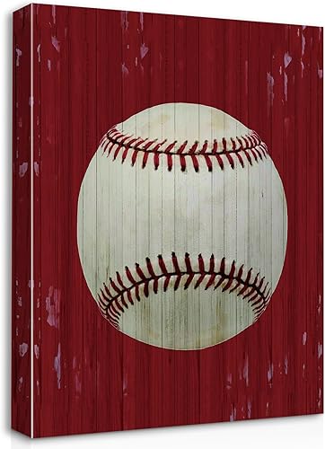 Lienzo de béisbol retro de granja, impresiones artísticas para pared, letreros enmarcados para el hogar, niños, guardería, salas deportivas, jardín,