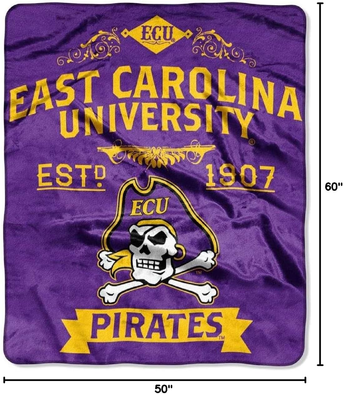 Northwest NCAA Unisex-Adult Raschel Throw Blanket