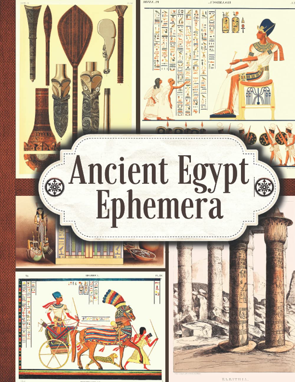 Buy Ancient Egypt Ephemera OneSided Decorative Paper for Junk Journaling, Scrapbooking