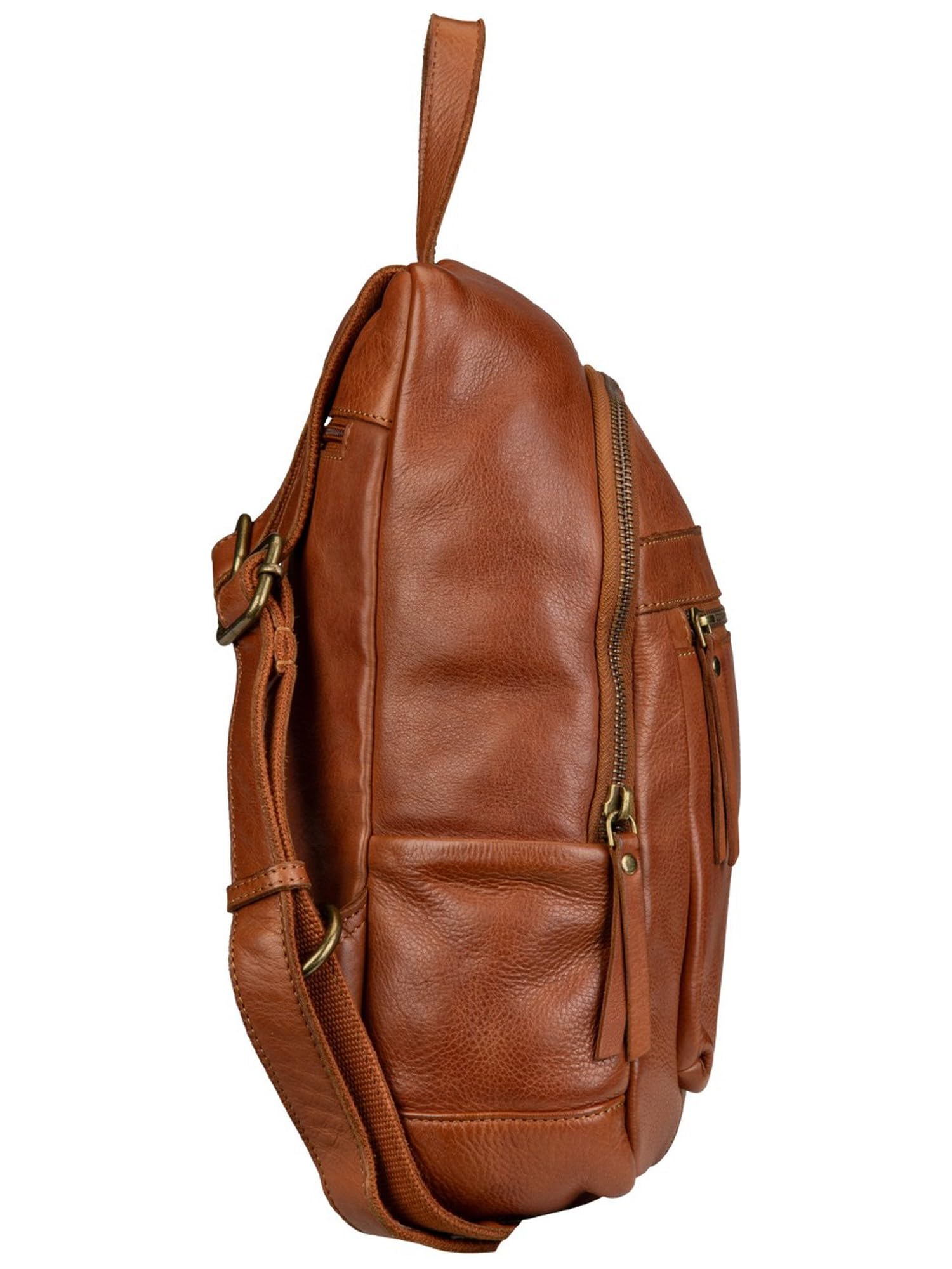 Greenburry Skórzany plecak Colombiana City Backpack Nugat brązowy
