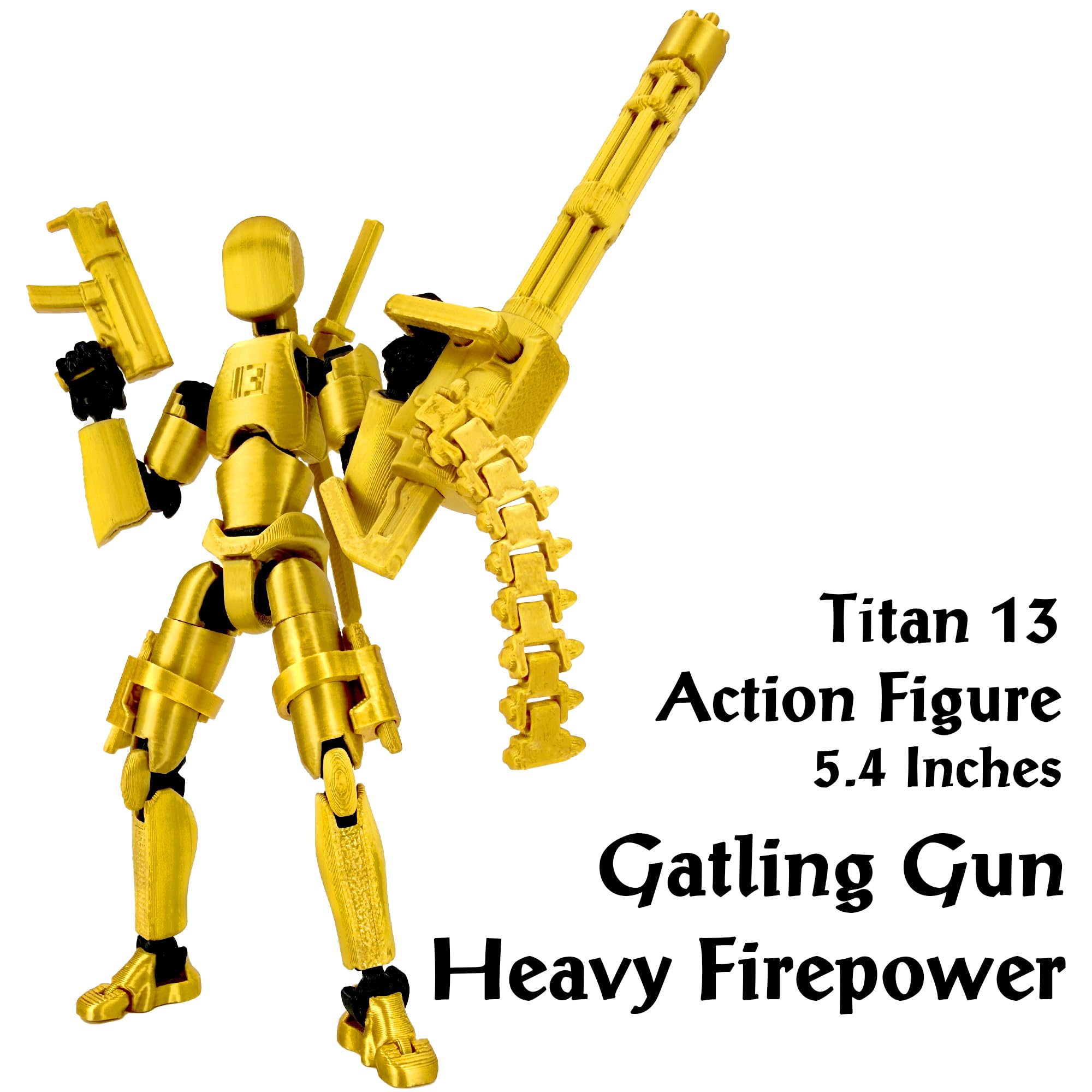 Amazon.com: Gatling Gun Titan 13 Action Figure Set【Assembled