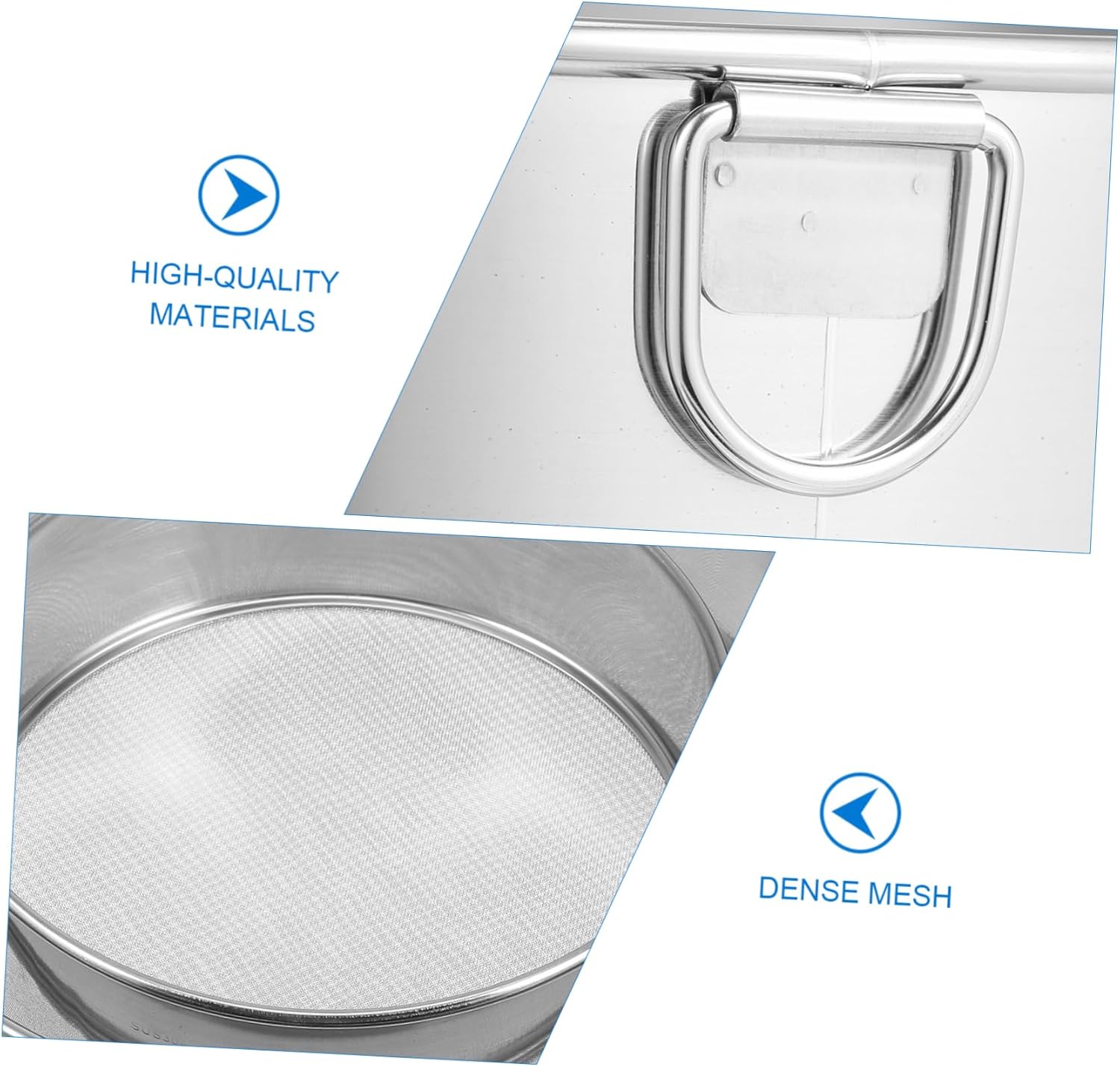 6 Pcs Flour Sieve Coffee Filter Mesh Colander Ultra Fine Mesh Strainer Round Mesh Sieve Flour Strainer Stainless Steel Flour Sifter Round Flour Strainer Baking Strainer Round Sieve Baskets (