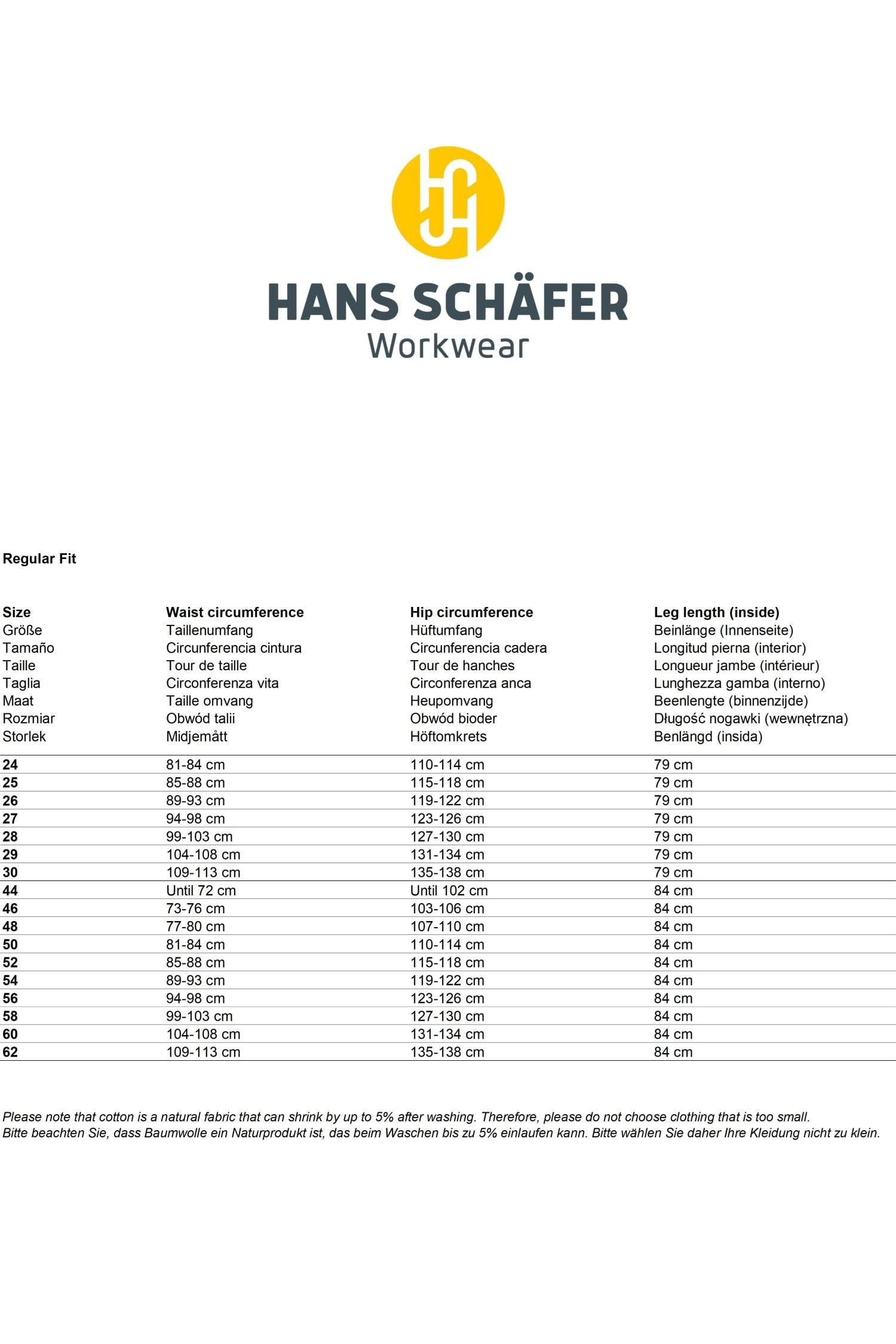 HSW Smart – Lange Arbeitshose für Herren – Modische Cargo-Bundhose mit Knietaschen und Cordura-Verstärkung – Stretch-Slim-Fit