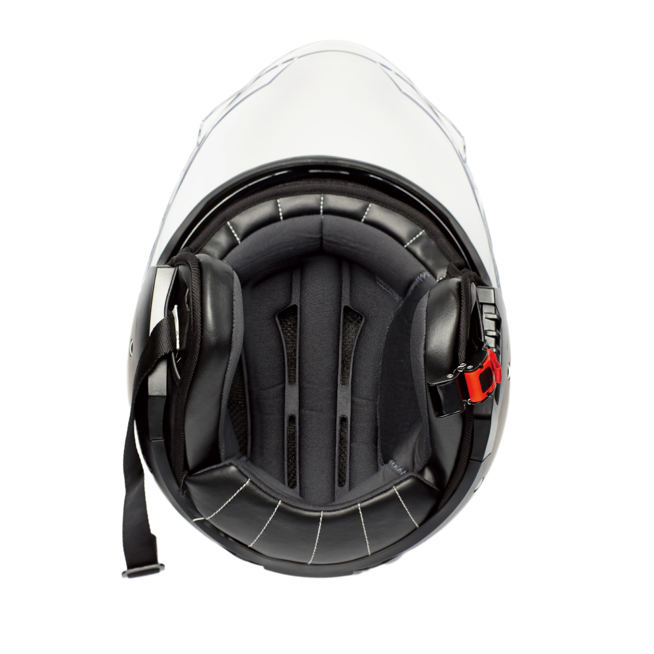 PROANTI Casco de moto Jet con visera resistente a los arañazos y protección solar integrada, gris, XL