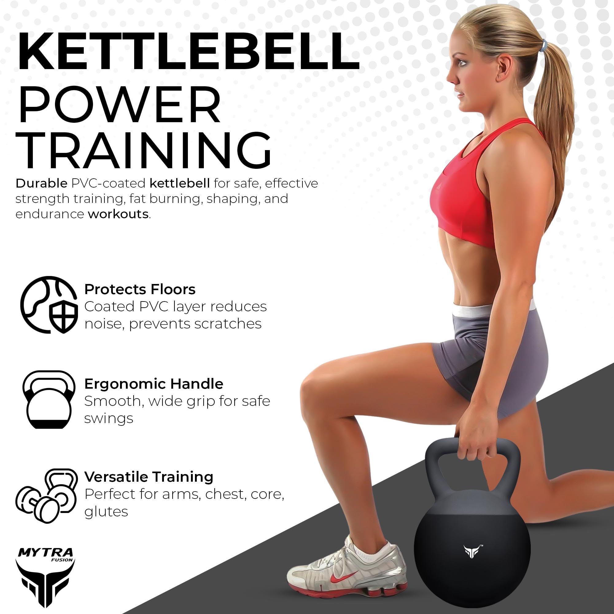 Kettlebell Regolabile con Riempimento di Acqua, Sabbia & Sabbia di Ferro – Kettlebell Ponderata Rivestita in PVC per Allenamento Forza, Brucia Grassi & Palestra Casa 1–30 KG